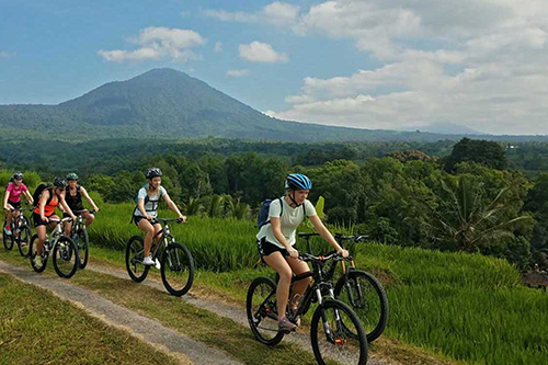 Cycling Mount Agung White Sands